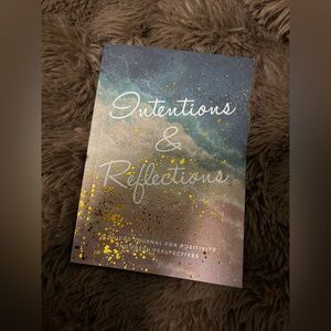 Intentions & Reflections Journal with Gold Accents